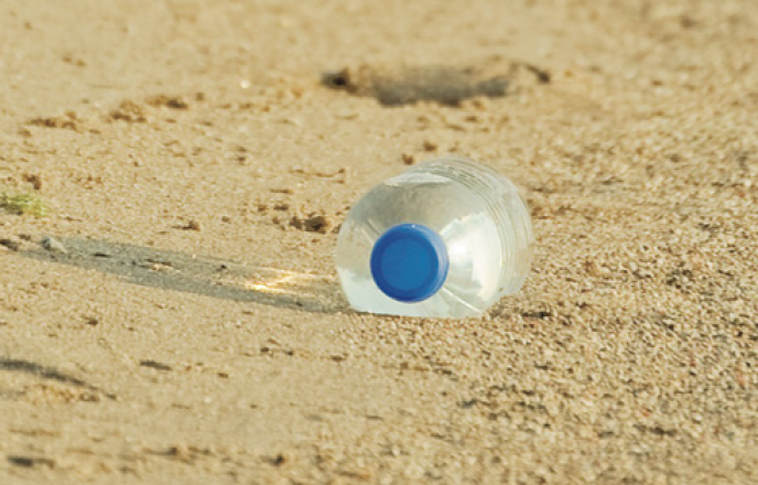 Volunteers regularly fill their trash bags with plastic bottles, foam food containers, cans and paper bags.